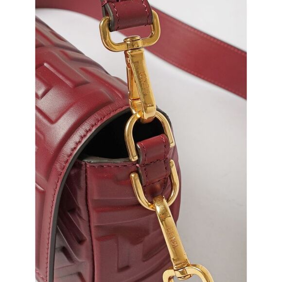 Fendi Shoulder Bag Woman Burgundy - Picture 4 of 4